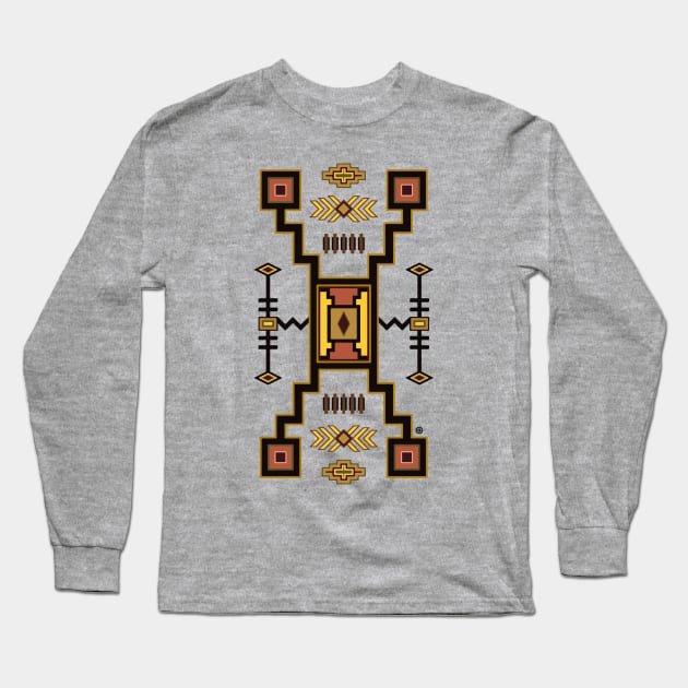 Navajo Pattern 4 Long Sleeve T-Shirt by 